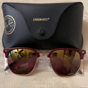 Ray-Ban New Clubmaster Chromance Sunglasses rb4416 6654G9 51-20